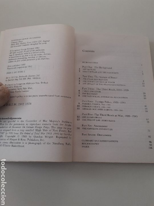 Libros de segunda mano: The third Reich, D. G. Williamsons, ingl&eacute;s 1992 - Foto 3