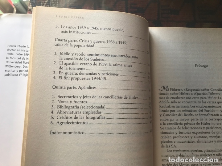 Libros de segunda mano: Cartas a Hitler. Henrik Eberle. Tempus - Foto 7