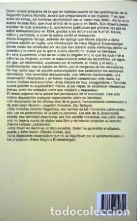 Libros de segunda mano: UNA MUJER EN BERLIN - Foto 2