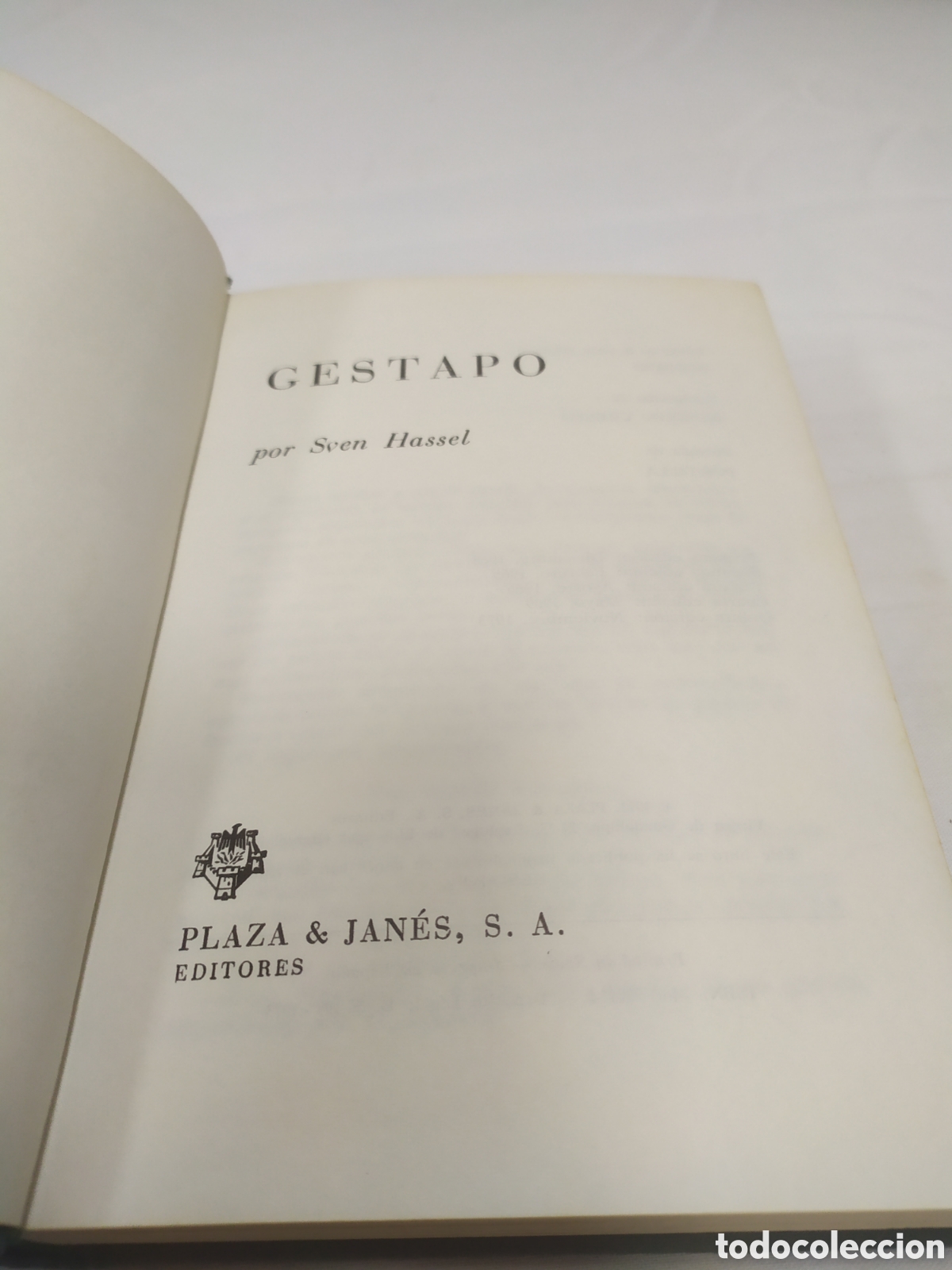 Libros de segunda mano: Gestapo. Sven Hassel, 1964 - Foto 3