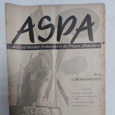 Libros de segunda mano: REVISTA ASPA. NÚMERO 64 DE 1941. Lote 387171784