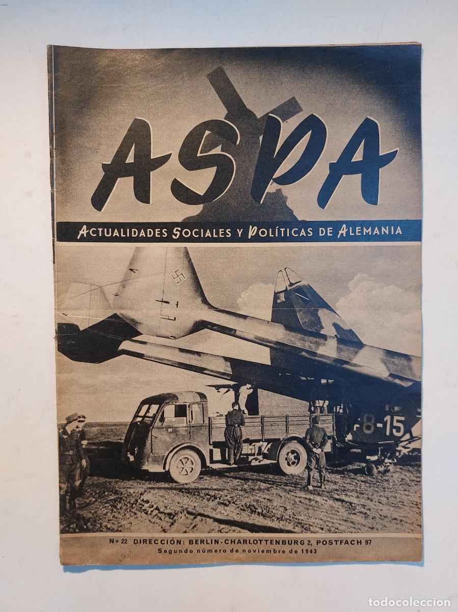 Libros de segunda mano: Revista ASPA. N&uacute;mero 22 de 1943 - Foto 1