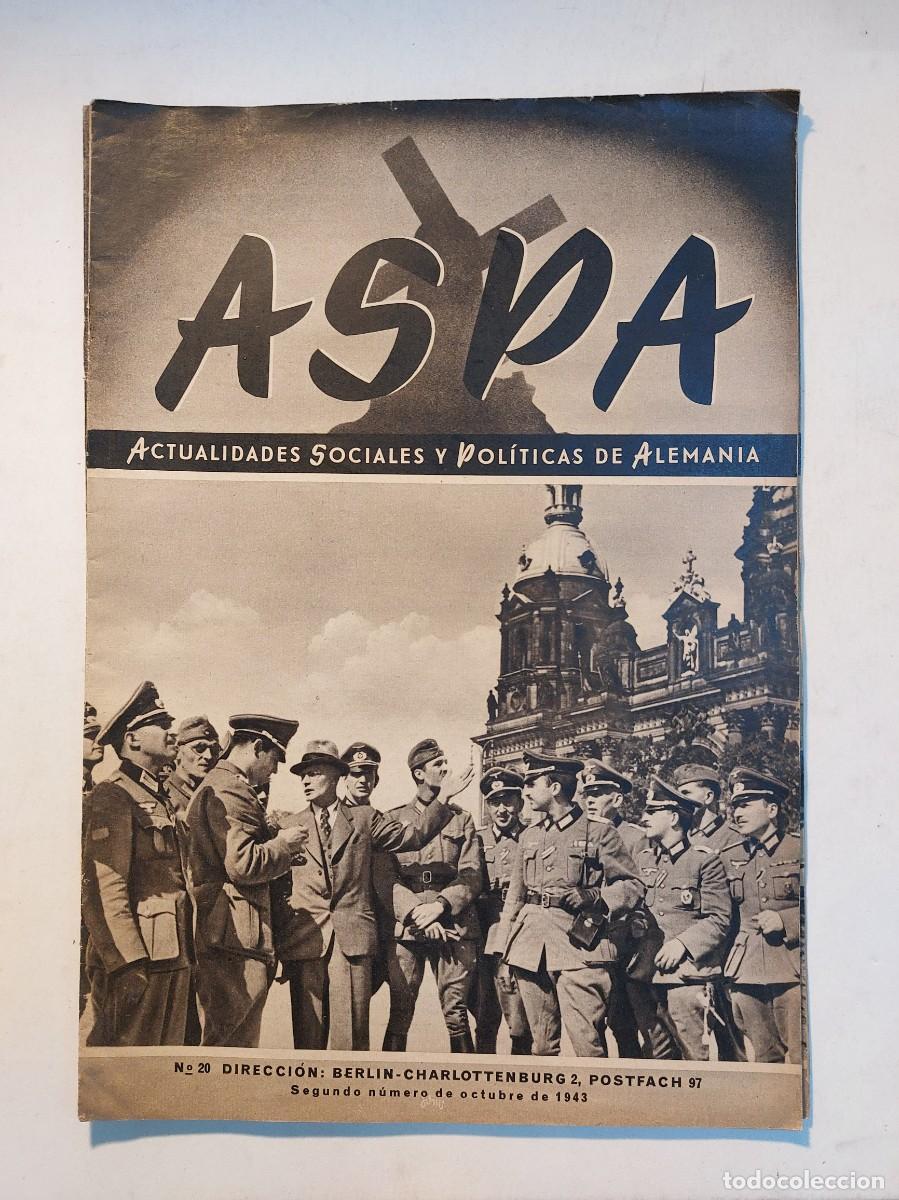 Libros de segunda mano: Revista ASPA. N&uacute;mero 20 de 1943 - Foto 1