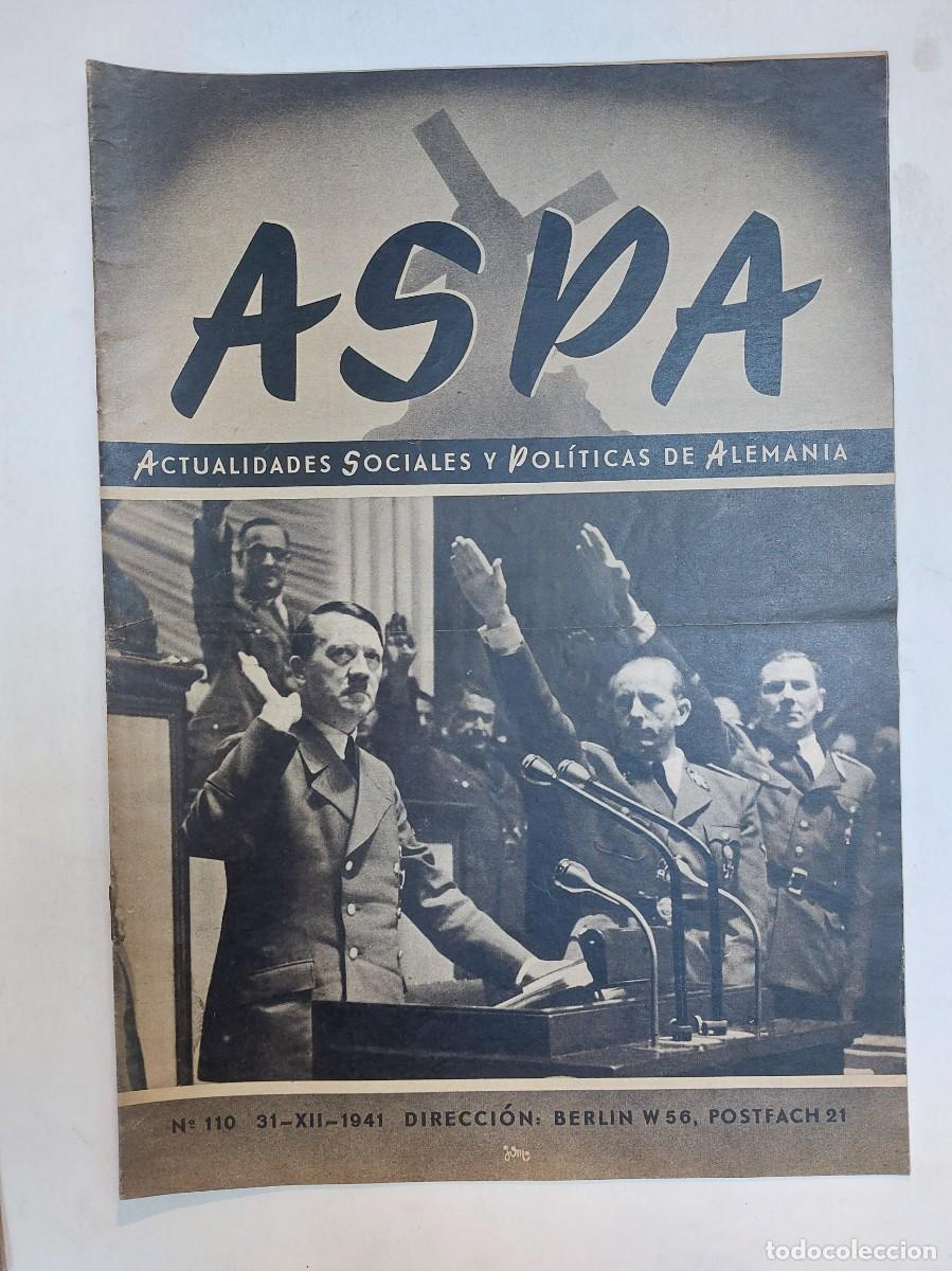 Libros de segunda mano: Revista ASPA. N&uacute;mero 110 de 1941 - Foto 1