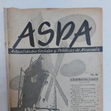 Libros de segunda mano: REVISTA ASPA. NÚMERO 107 DE 1941. Lote 387397089