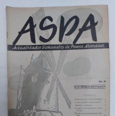 Libros de segunda mano: REVISTA ASPA. NÚMERO 90 DE 1941. Lote 387422544