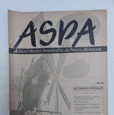 Libros de segunda mano: REVISTA ASPA. NÚMERO 88 DE 1941. Lote 387424899