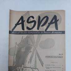 Libros de segunda mano: REVISTA ASPA. NÚMERO 87 DE 1941. Lote 387441189