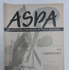 Libros de segunda mano: REVISTA ASPA. NÚMERO 84 DE 1941. Lote 387443634