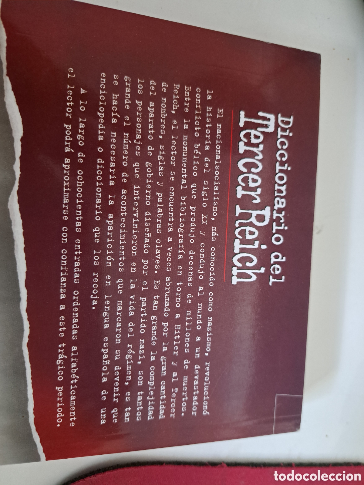 Libros de segunda mano: Diccionario del tercer reich - Foto 2