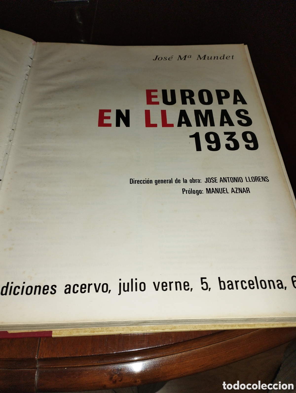 Libros de segunda mano: EUROPA EN LLAMAS 1939 - Foto 4