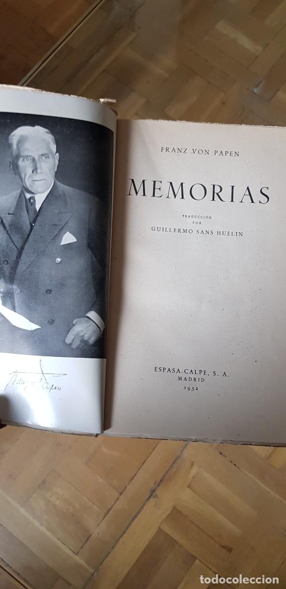 Libros de segunda mano: Memorias - Von Papen - Foto 2