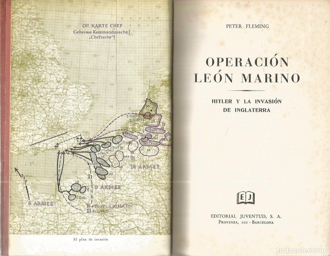 Libros de segunda mano: OPERACI&Oacute;N LE&Oacute;N MARINO - PETER FLEMING - Foto 2