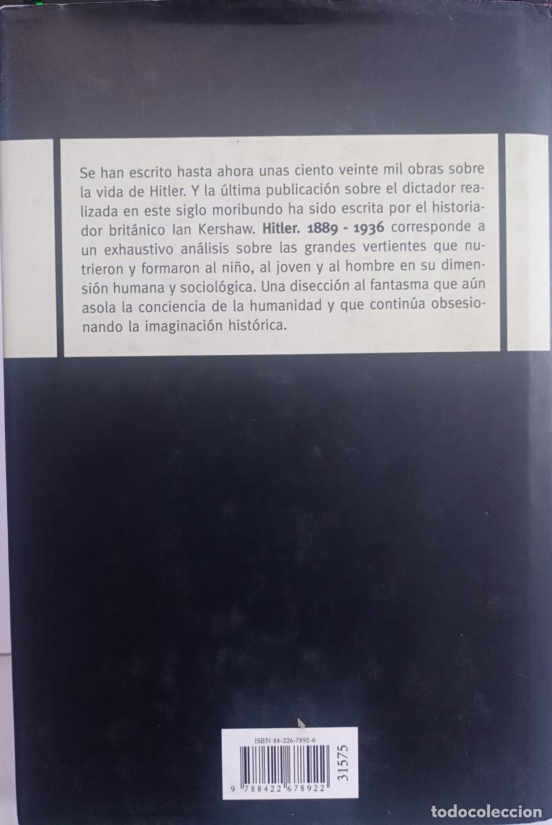 Libros de segunda mano: Hitler Ian Kershaw - Foto 2