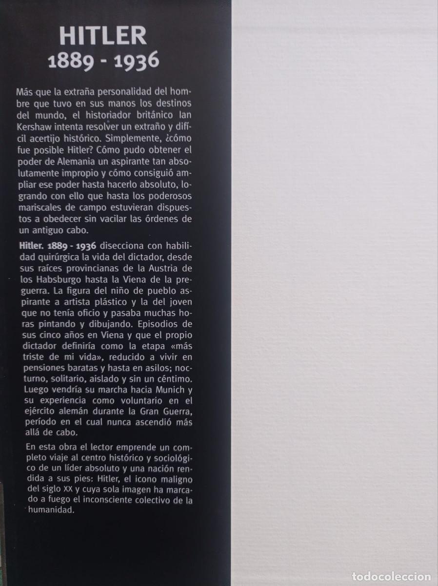 Libros de segunda mano: Hitler Ian Kershaw - Foto 3
