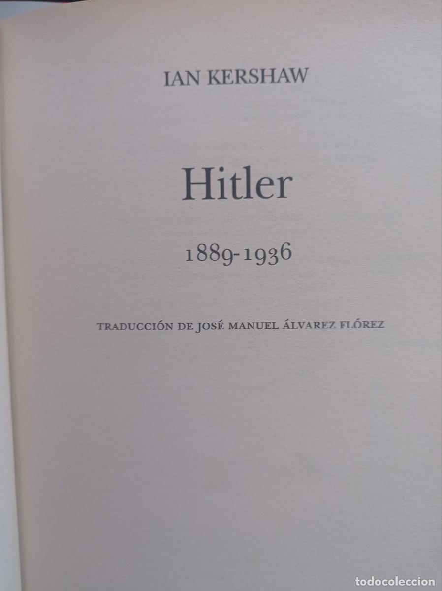 Libros de segunda mano: Hitler Ian Kershaw - Foto 4