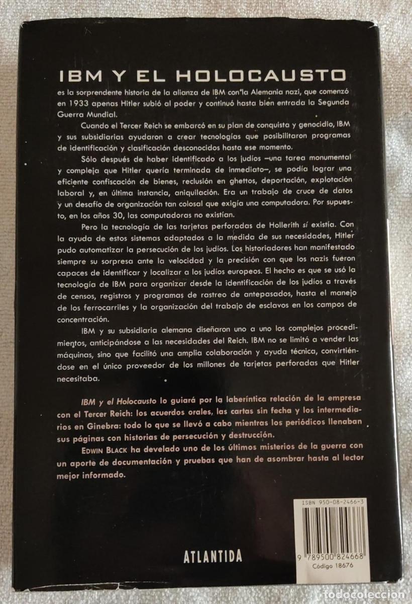 Libros de segunda mano: IBM Y EL HOLOCAUSTO. - Foto 3