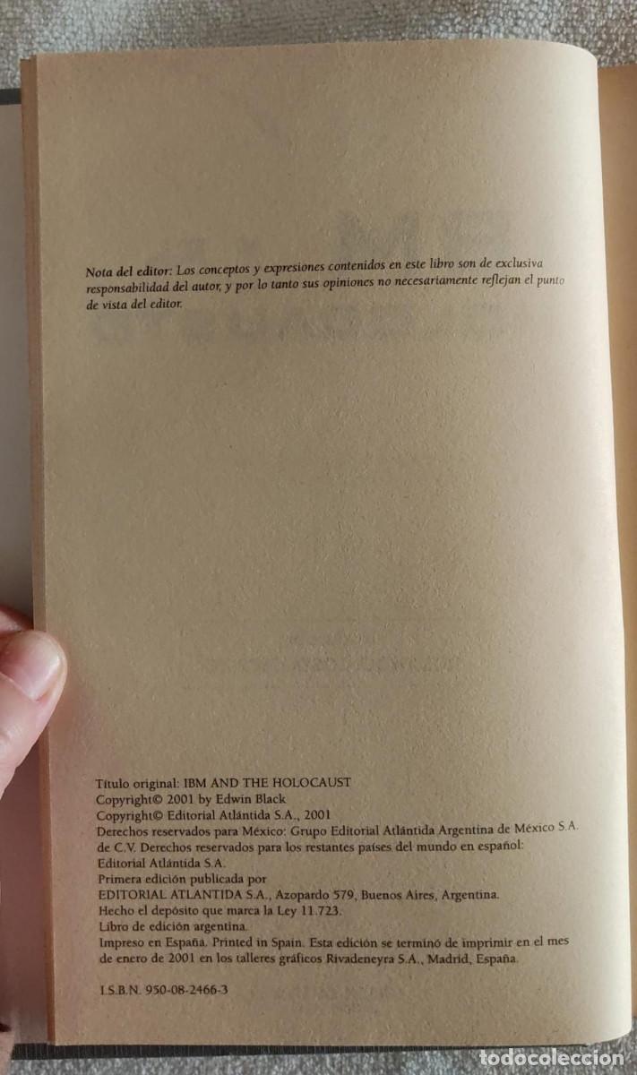 Libros de segunda mano: IBM Y EL HOLOCAUSTO. - Foto 7