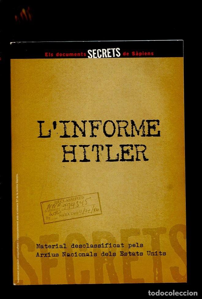 Libros de segunda mano: Linforme Hitler: Material Arxius USA. Sapiens - Foto 1
