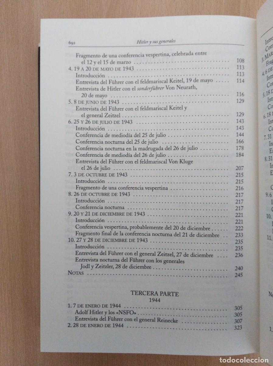 Libros de segunda mano: HITLER Y SUS GENERALES. Helmut Heiber, ed. - Foto 8