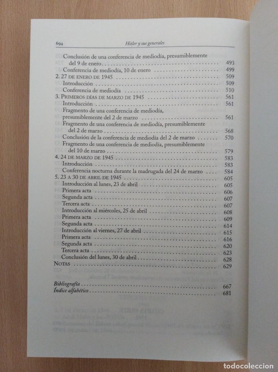 Libros de segunda mano: HITLER Y SUS GENERALES. Helmut Heiber, ed. - Foto 10