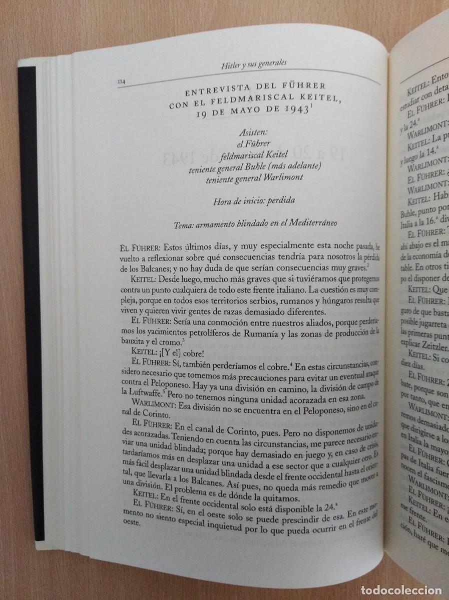 Libros de segunda mano: HITLER Y SUS GENERALES. Helmut Heiber, ed. - Foto 18