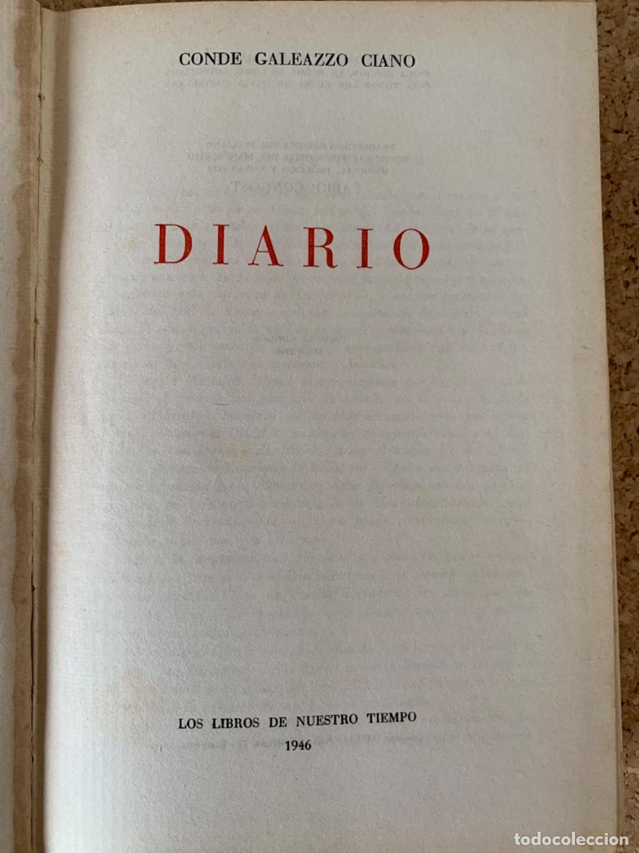 Libros de segunda mano: Ciano, Diario (Bols 24) - Foto 2