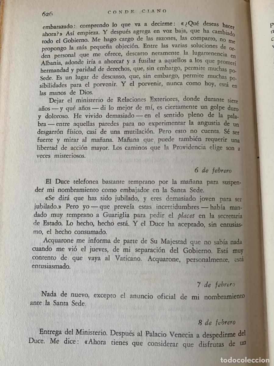 Libros de segunda mano: Ciano, Diario (Bols 24) - Foto 6