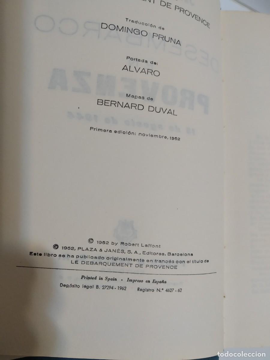Libros de segunda mano: EL DESEMBARCO EN PROVENZA DE JACQUES ROBICHON - Foto 7