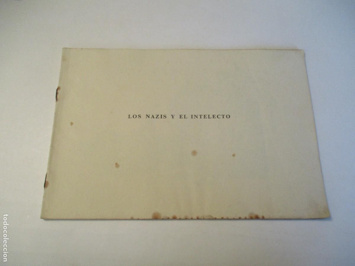 Libros de segunda mano: VV.AA. Los nazis y el intelecto W23387 - Foto 1
