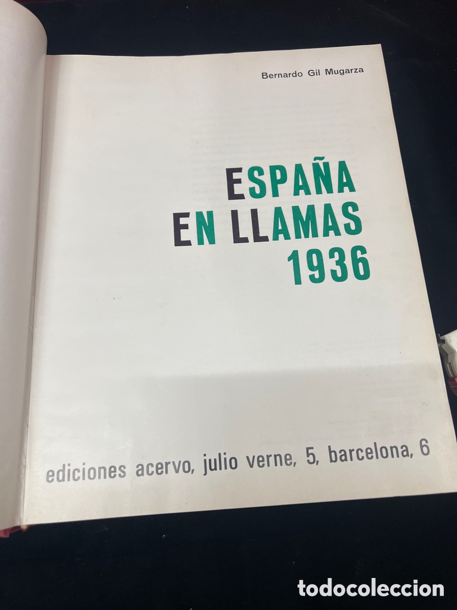Libros de segunda mano: Libro espa&ntilde;a en llamas 1936 - Foto 1