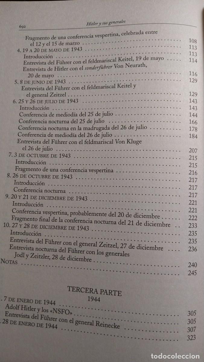 Libros de segunda mano: HITLER Y SUS GENERALES - HELMUT HEIBER - Foto 4