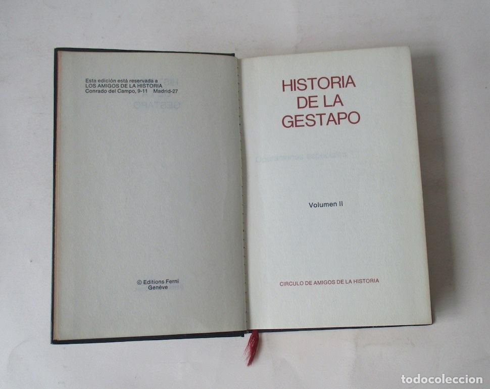 Libros de segunda mano: HISTORIA DE LA GESTAPO - 2 TOMOS - Foto 6