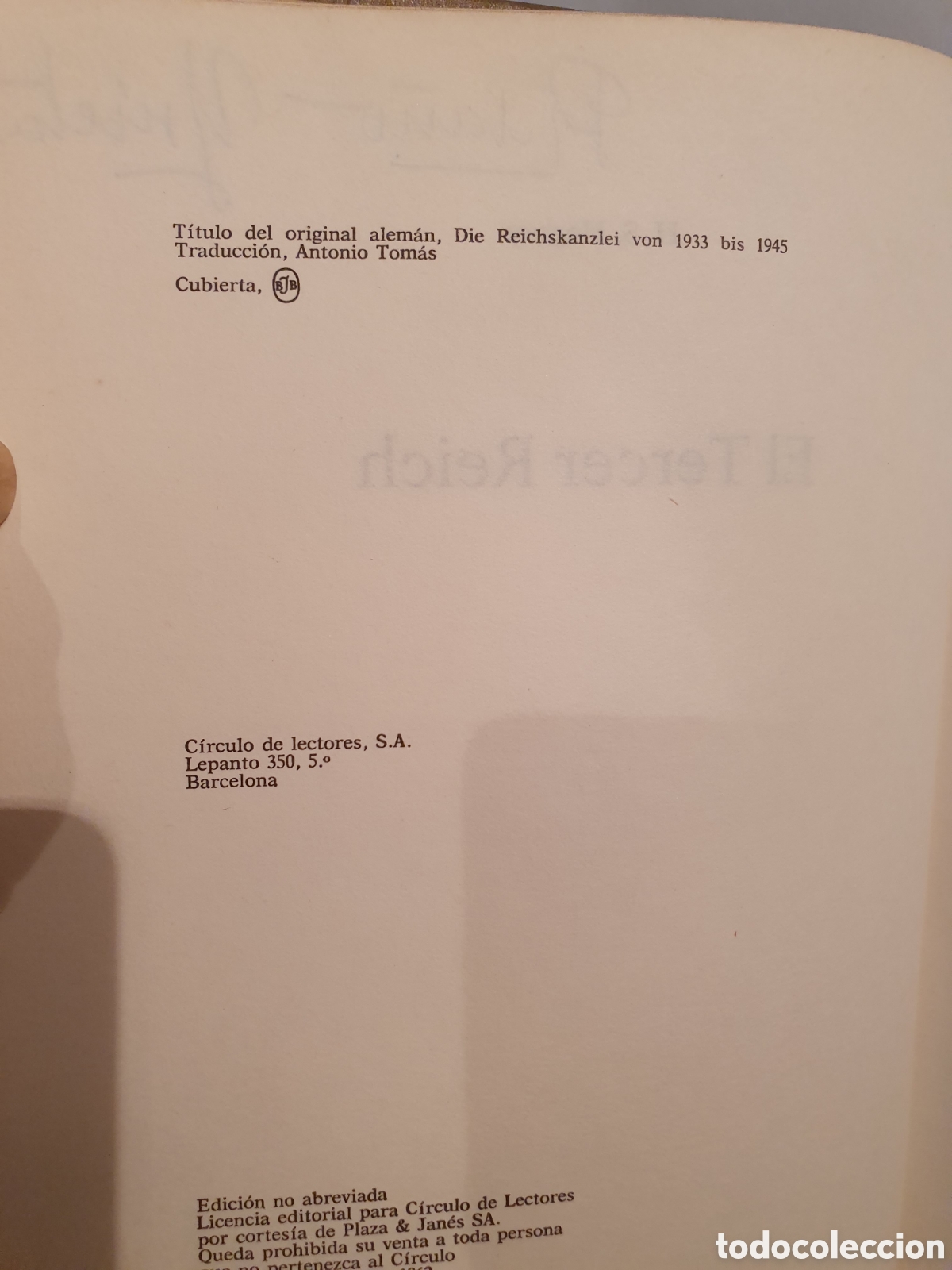 Libros de segunda mano: H. G. HEGNER. EL TERCER REICH. - Foto 3