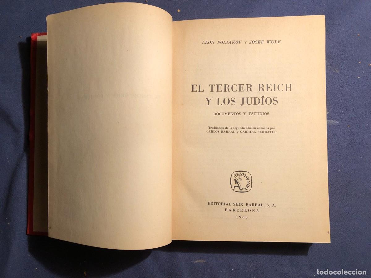 Libros de segunda mano: LEON POLIAKOV: - EL TERCER REICH Y LOS JUD&Iacute;OS (Documentos y estudios) - - Foto 2