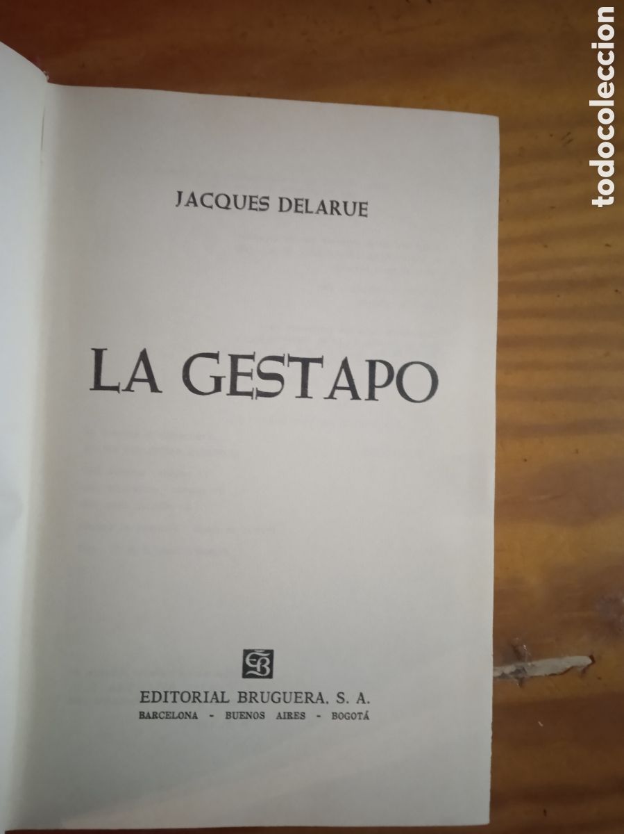 Libros de segunda mano: La Gestapo. Jacques Delarue. HISTORIA. - Foto 3