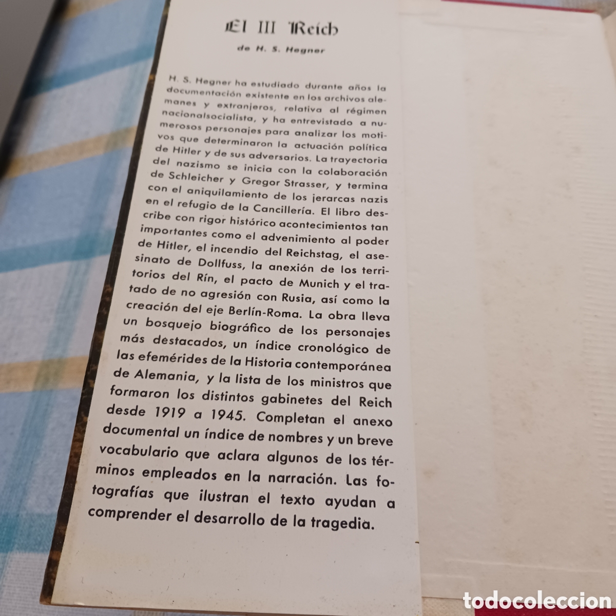 Libros de segunda mano: El tercer Reich de H S Hegner - Foto 5