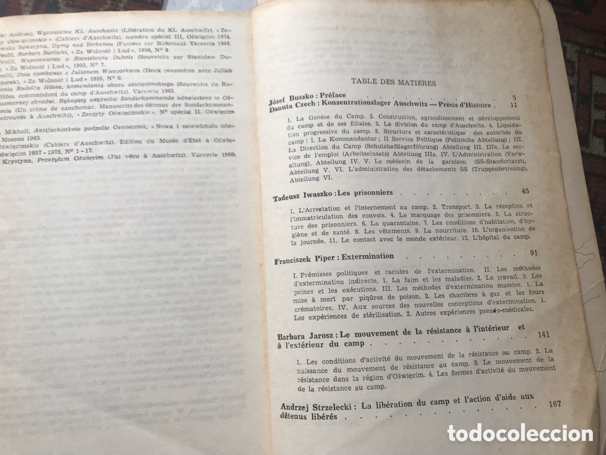 Libros de segunda mano: Auschwitz. Camp hitl&eacute;rien d&rsquo;extermination. Interpress. Mapas desplegables - Foto 6