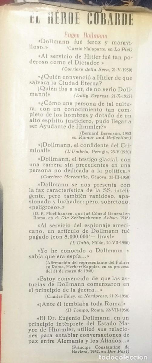 Libros de segunda mano: EL H&Eacute;ROE COBARDE - EUGEN DOLLMANN - 1&ordf; EDICI&Oacute;N 1957 - Foto 2