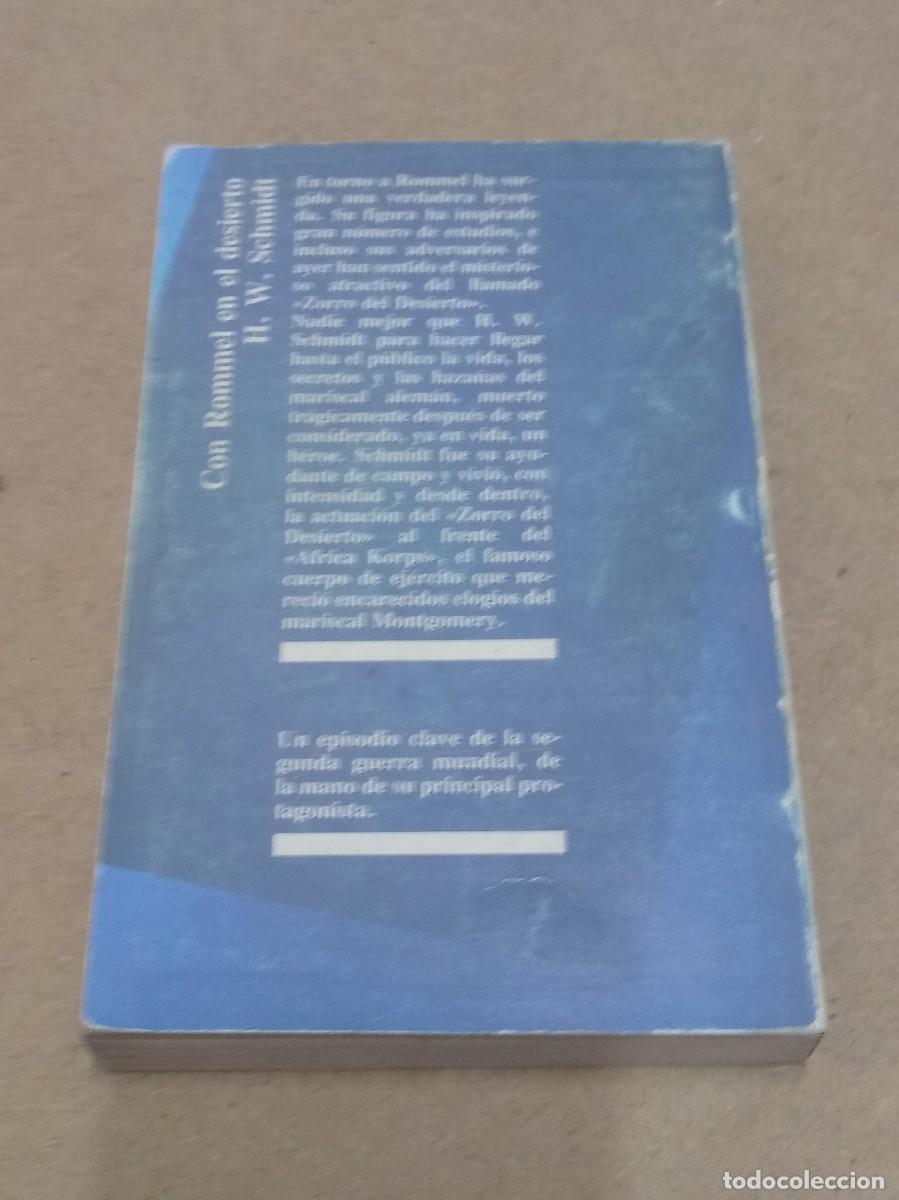 Libros de segunda mano: Con Rommel en el desierto - H. W. Schmidt - Foto 2