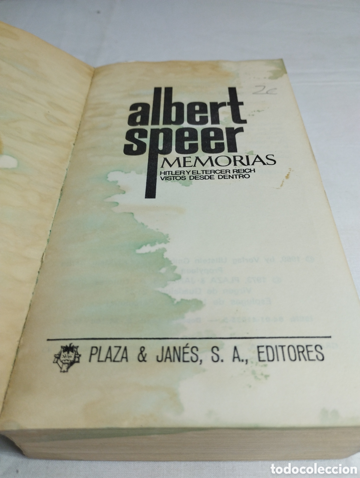 Libros de segunda mano: Albert Speer. Memorias. 1969 - Foto 2