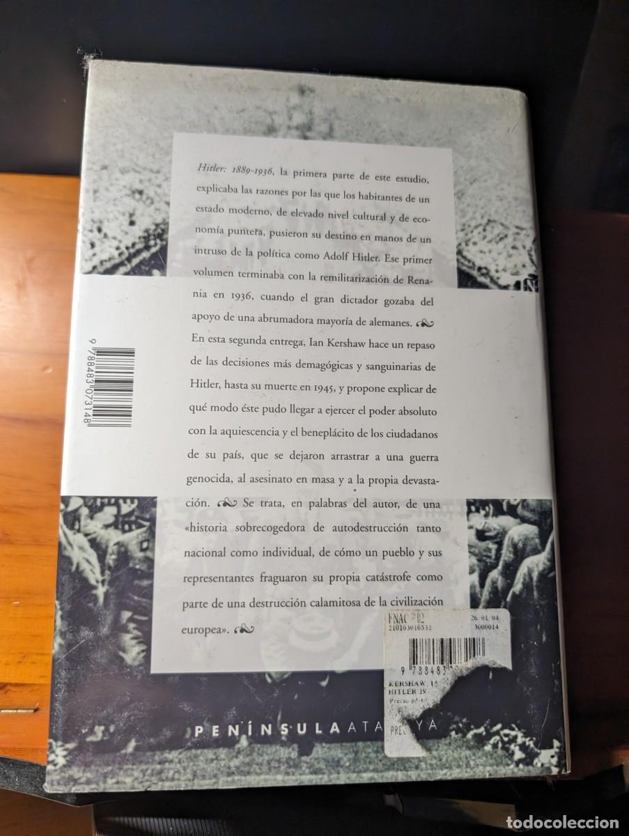 Libros de segunda mano: Hitler 1936-1945.- Kershaw, Ian. - Foto 2