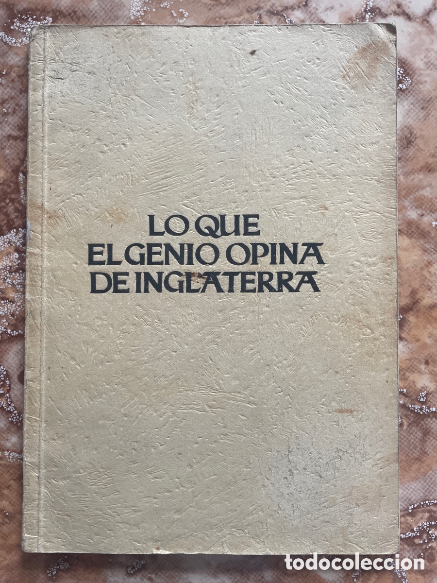 Libros de segunda mano: Lo que el genio opina de Inglaterra - Foto 1
