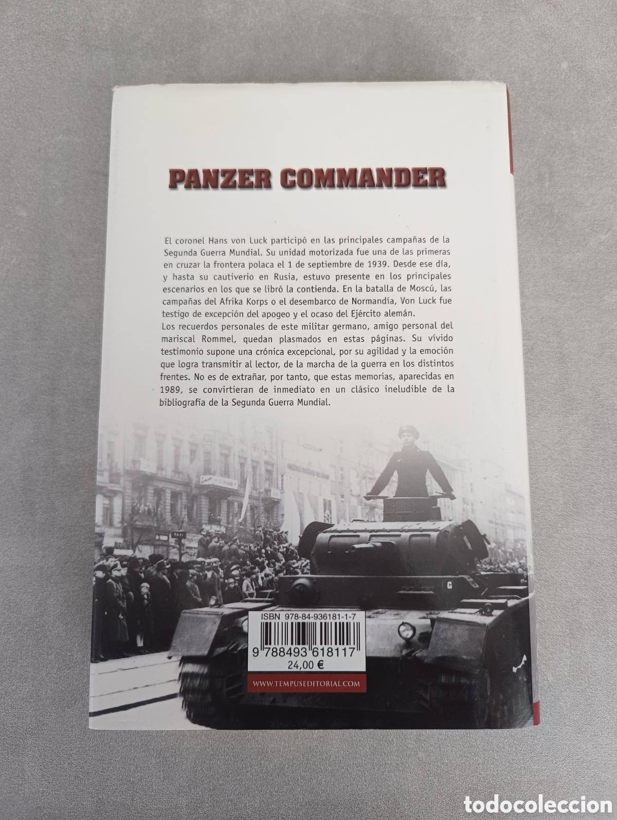 Libros de segunda mano: Panzer Commander. Memorias del coronel Hans Von Luck - Foto 2