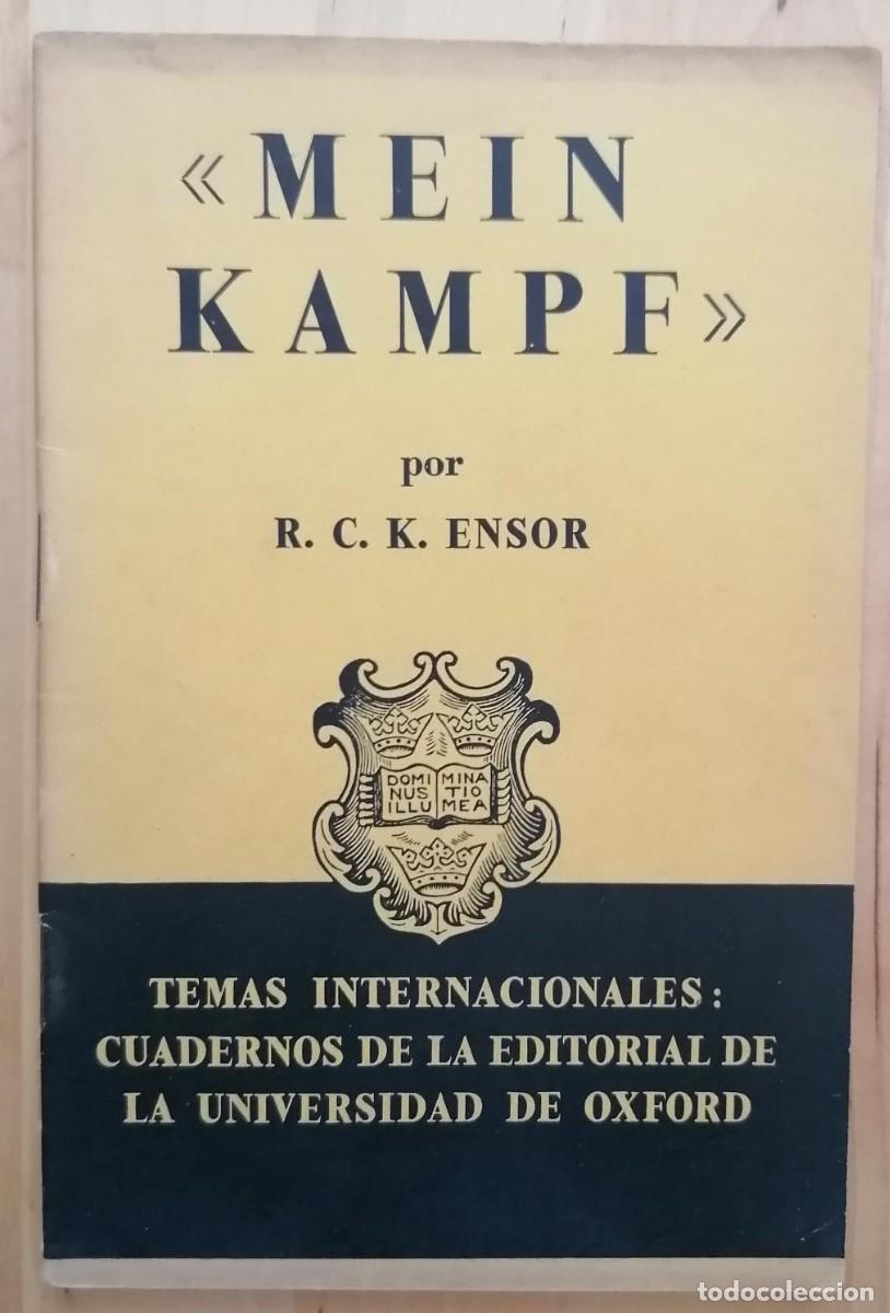 Libros de segunda mano: MEIN KAMPF. R. C. K. Ensor - Foto 1