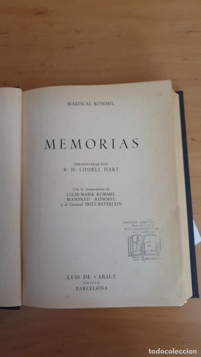 Libros de segunda mano: Memorias del Mariscal Rommel - Foto 2