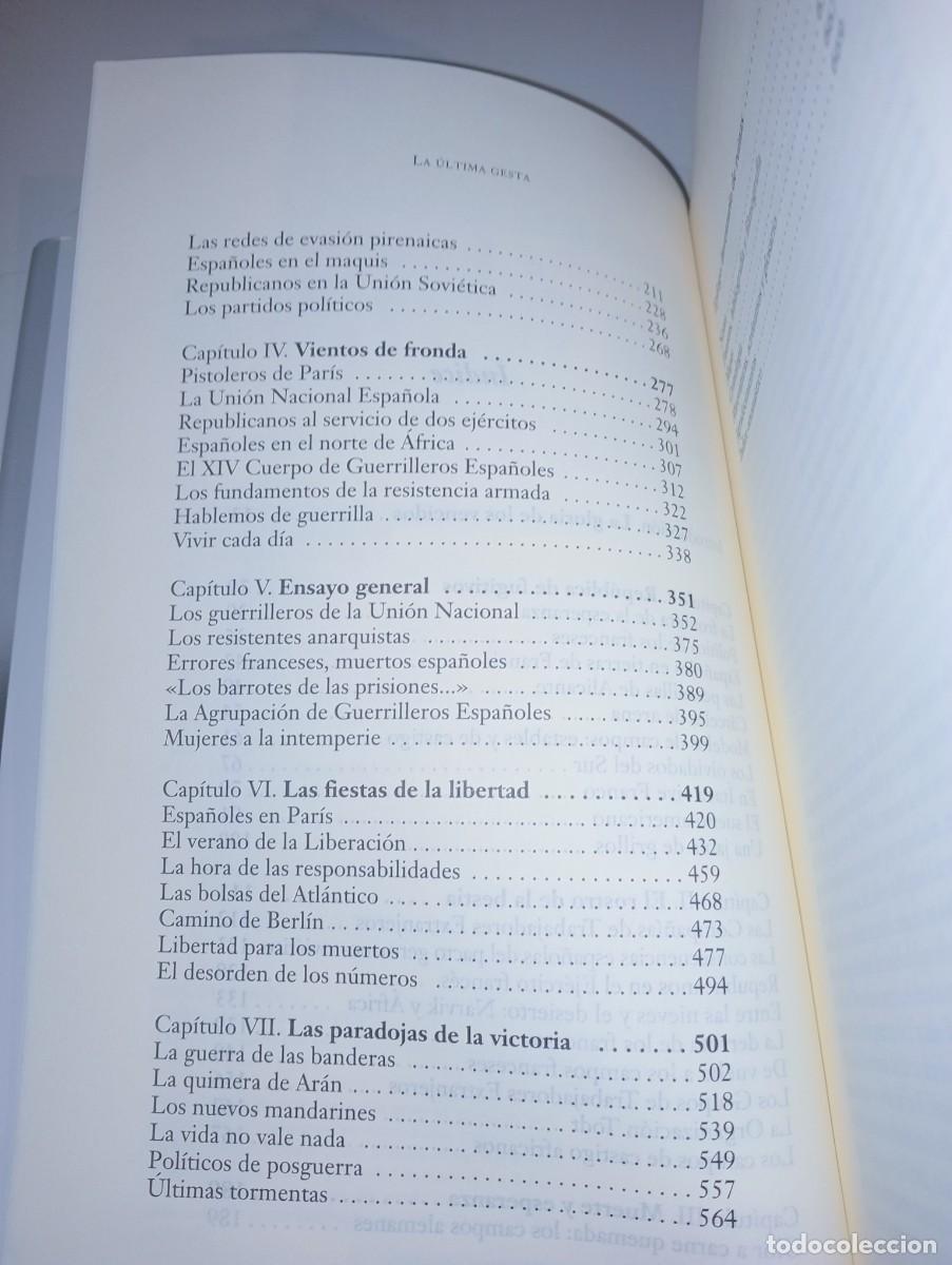 Libros de segunda mano: La &uacute;ltima gesta. Secundino Serrano - Foto 5