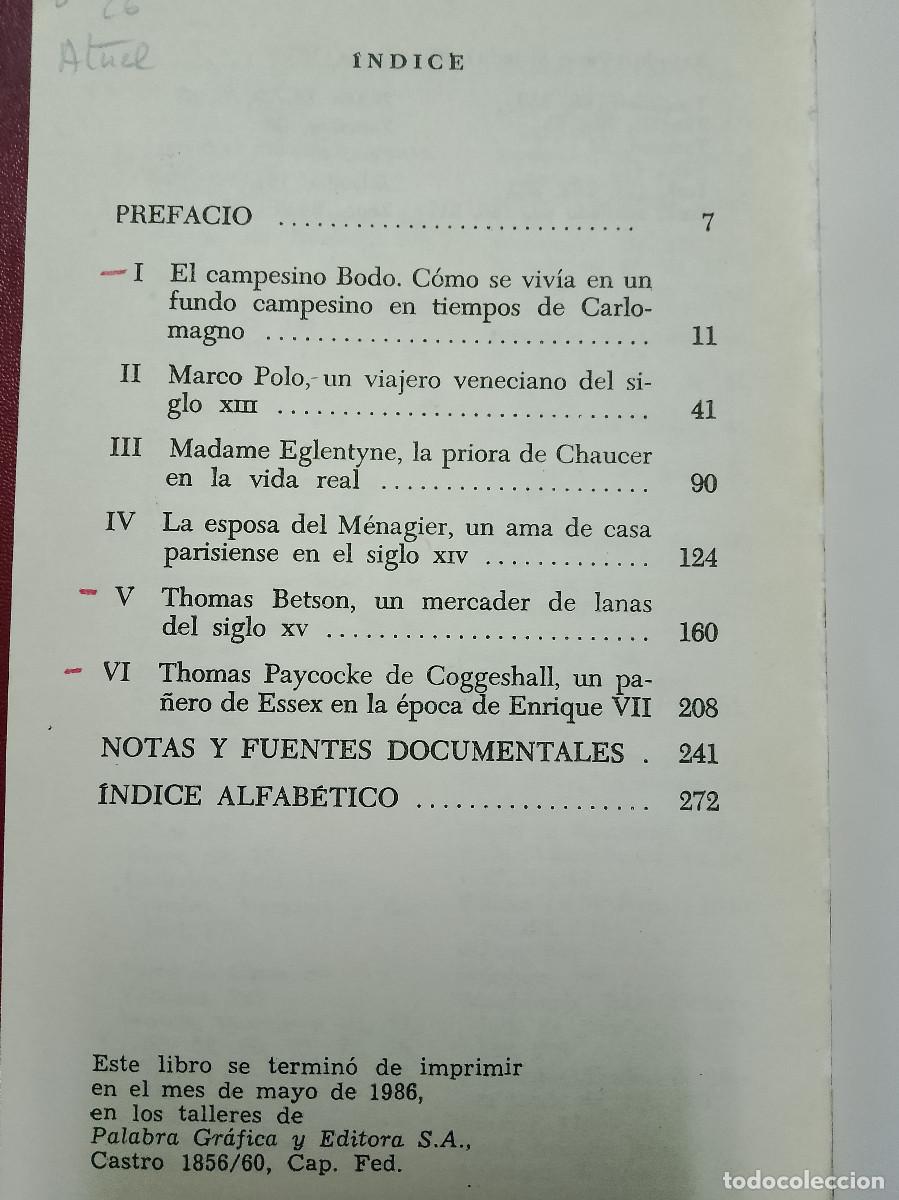 Libros de segunda mano: Eileen Power: Gente de la Edad Media (SUBRAYADO) - Foto 3