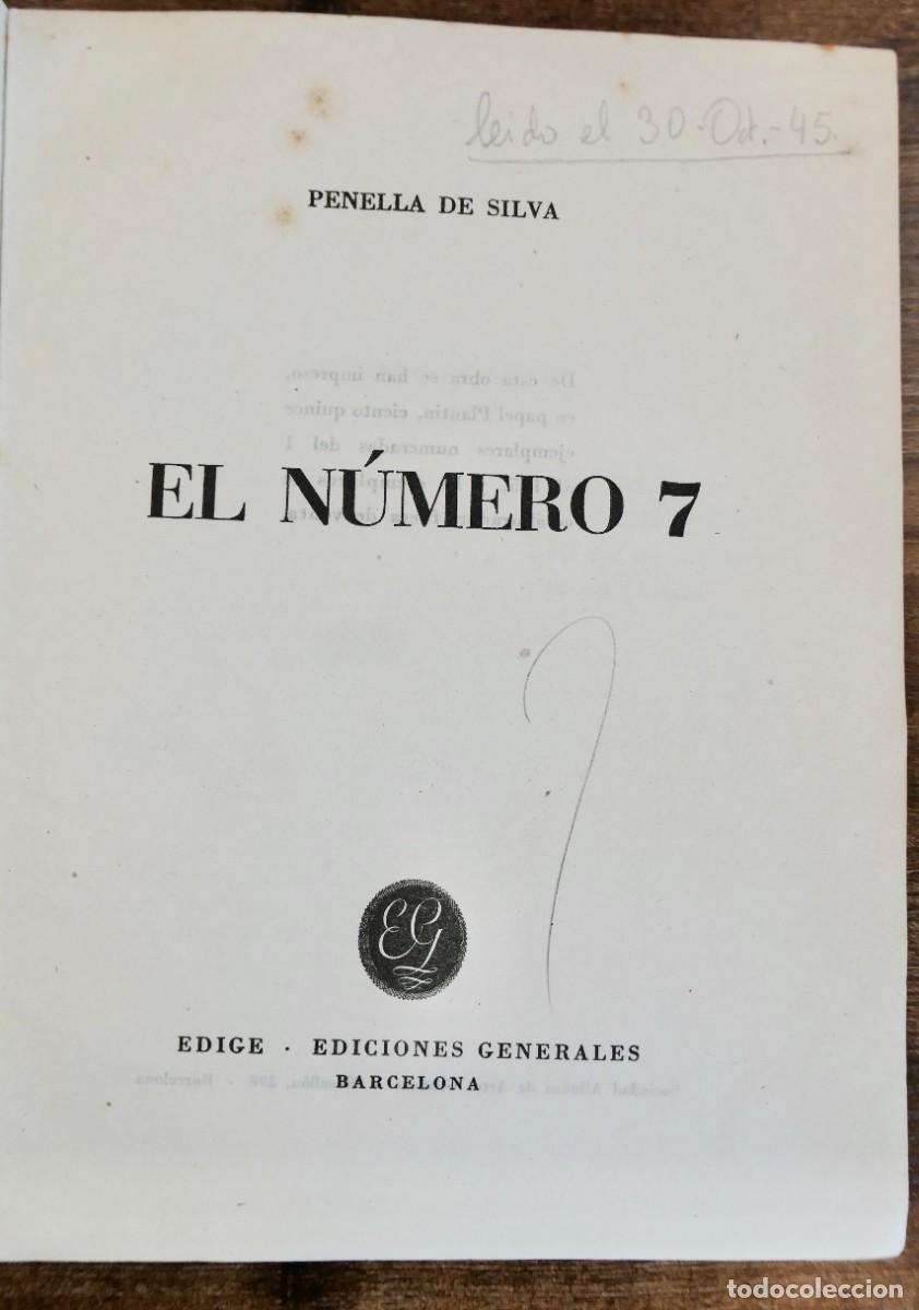 Libros de segunda mano: EL NUMERO 7 -PENELLA DE SILVA -EDIGE - Foto 5