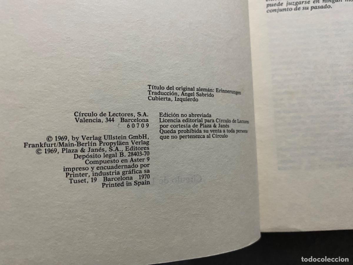 Libros de segunda mano: ALBERT SPEER - MEMORIAS - Foto 5